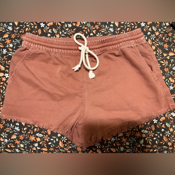 Aerie Women's Size Small Dusty Pink Drawstring Shorts - Picture 2 of 8